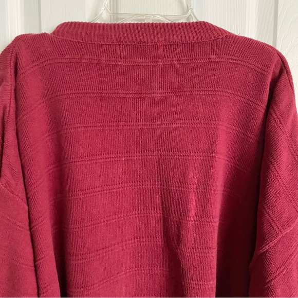 Vintage Christian Dior Monsieur Red Knit Crewneck Sweater Size XL - Picture 10 of 11